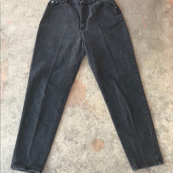 ❌SOLD❌Vintage Lee High Waisted Black Women's Jeans - Picture 2 of 6